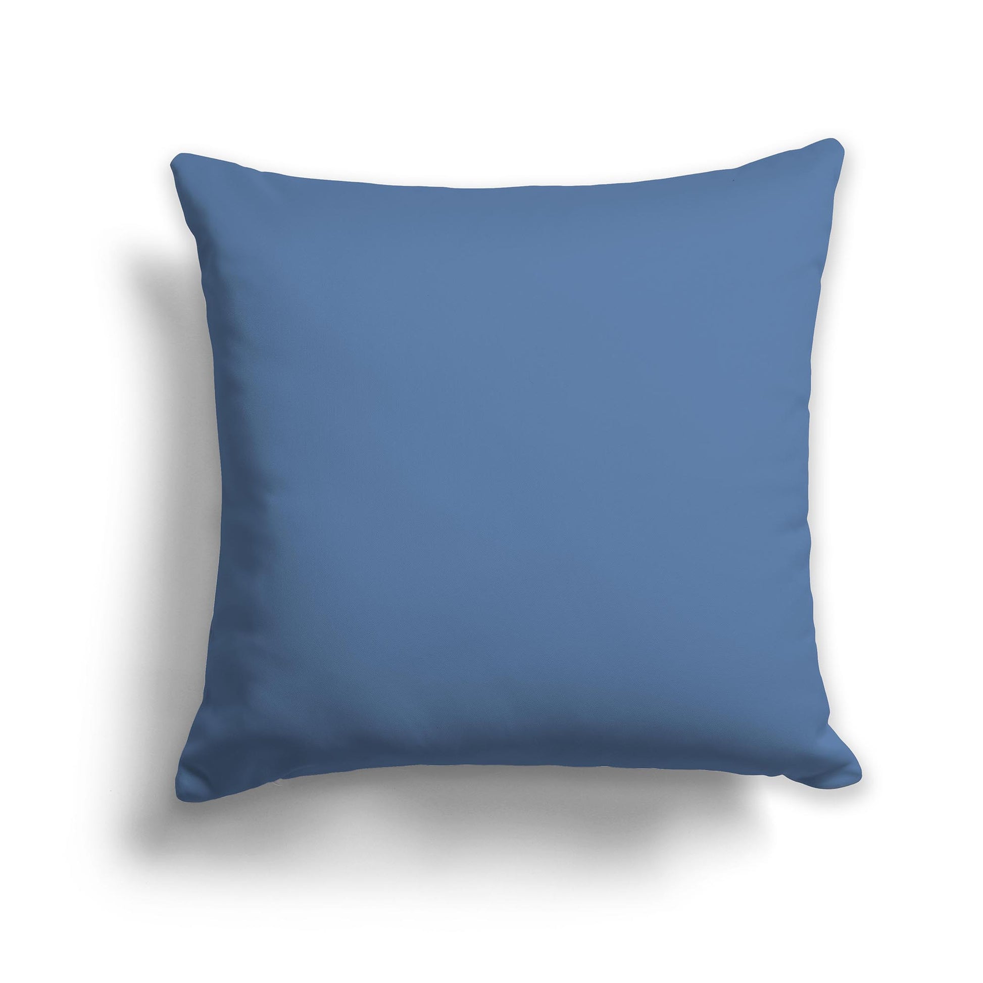 Square Throw Pillow in Solid Blue