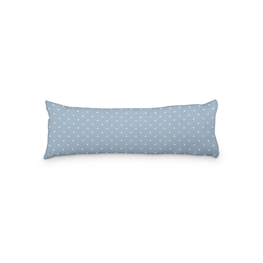 Blue Microfiber Body Pillow with White Diamonds, MFBP-1231-102,  20 x 54 inches