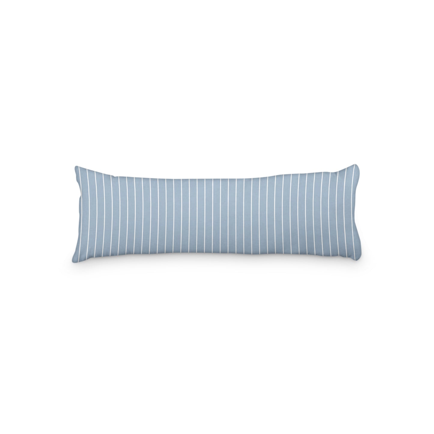 Blue Microfiber Body Pillow with Fine White Stripes, MFBP-1231-152,  20 x 54 inches