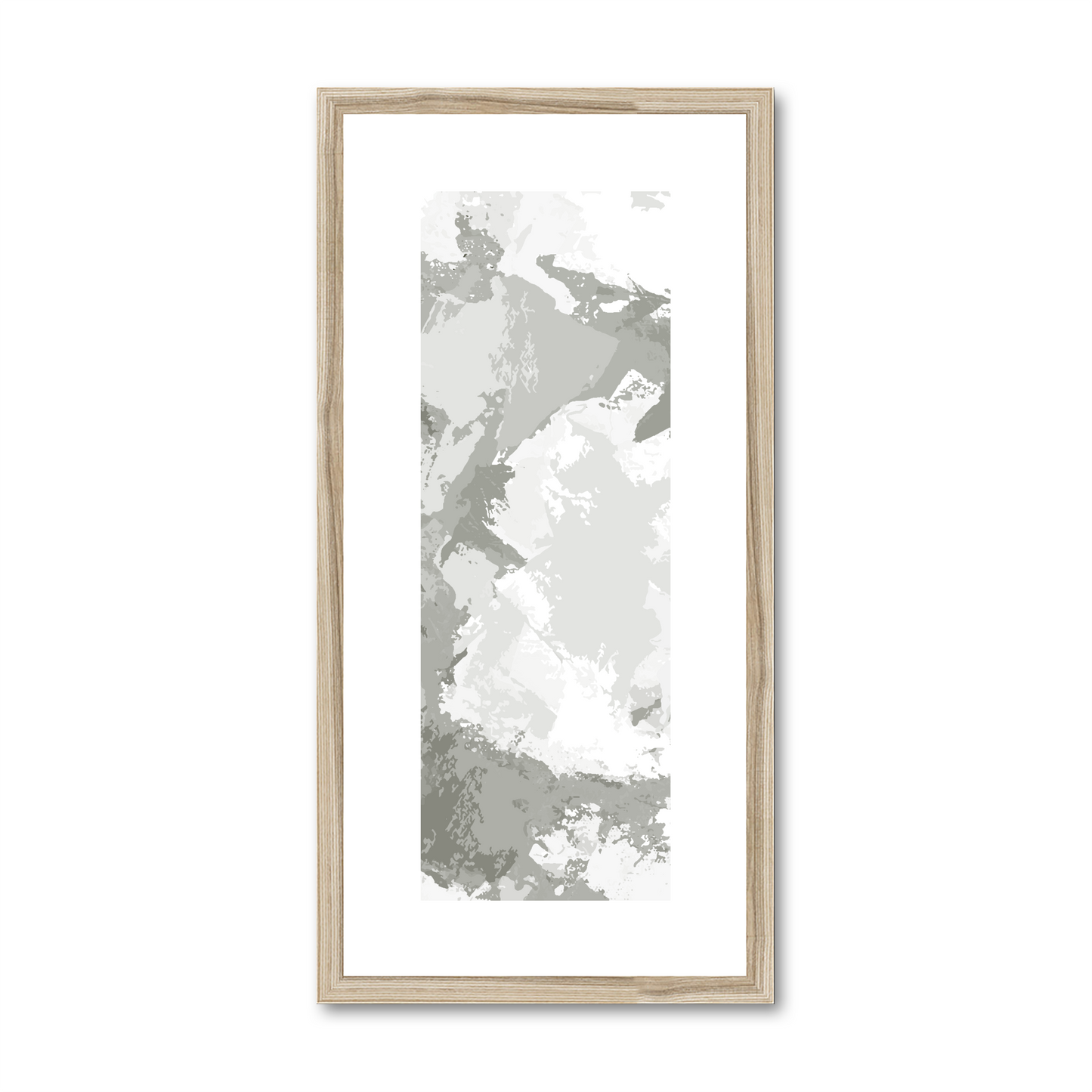 Framed Graphic Art Print, White Mat - 12x24 inches | FP-1240-7691