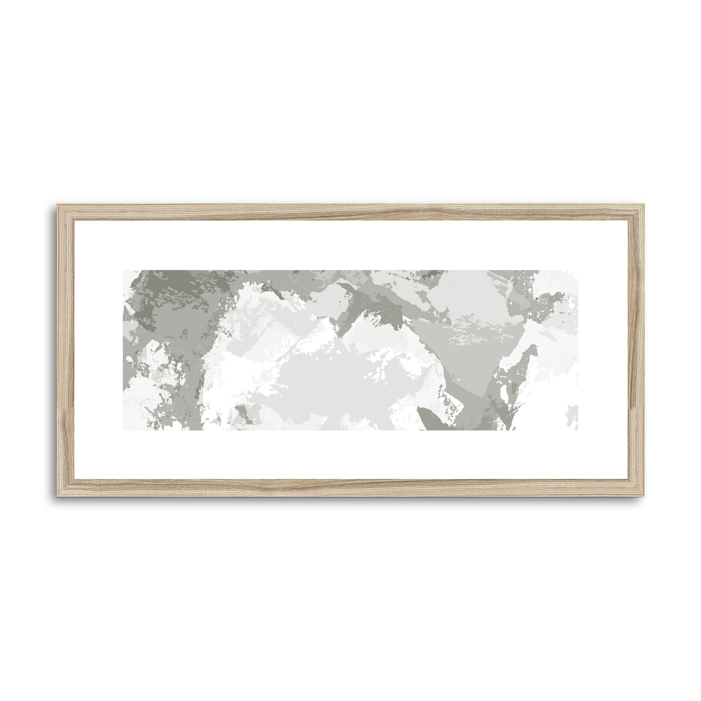 Framed Graphic Art Print, White Mat - 12x24 inches | FP-1240-7691