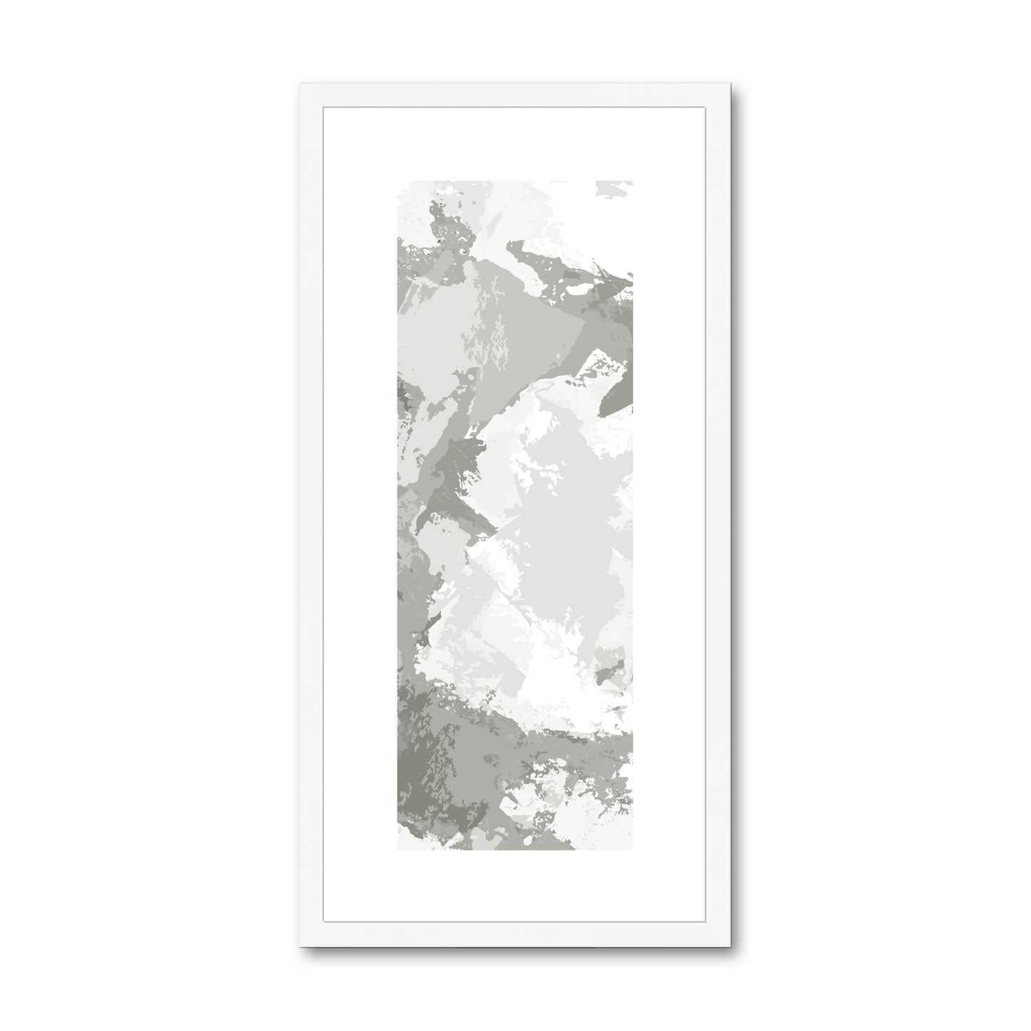 Framed Graphic Art Print, White Mat - 12x24 inches | FP-1240-7691