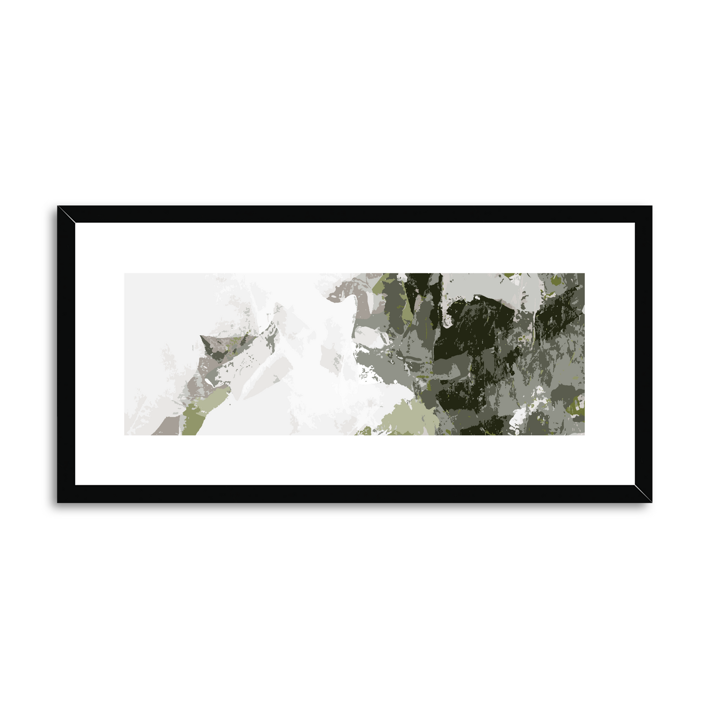 Framed Graphic Art Print, White Mat - 12x24 inches | FP-1240-7693