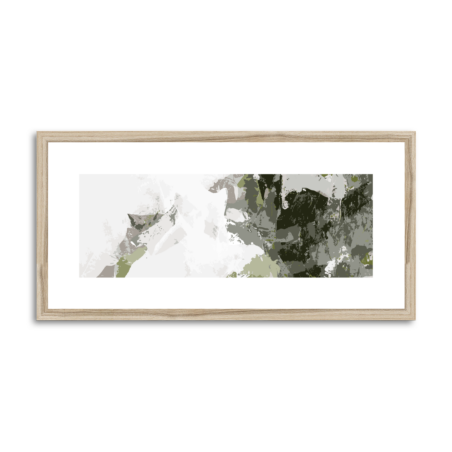 Framed Graphic Art Print, White Mat - 12x24 inches | FP-1240-7693