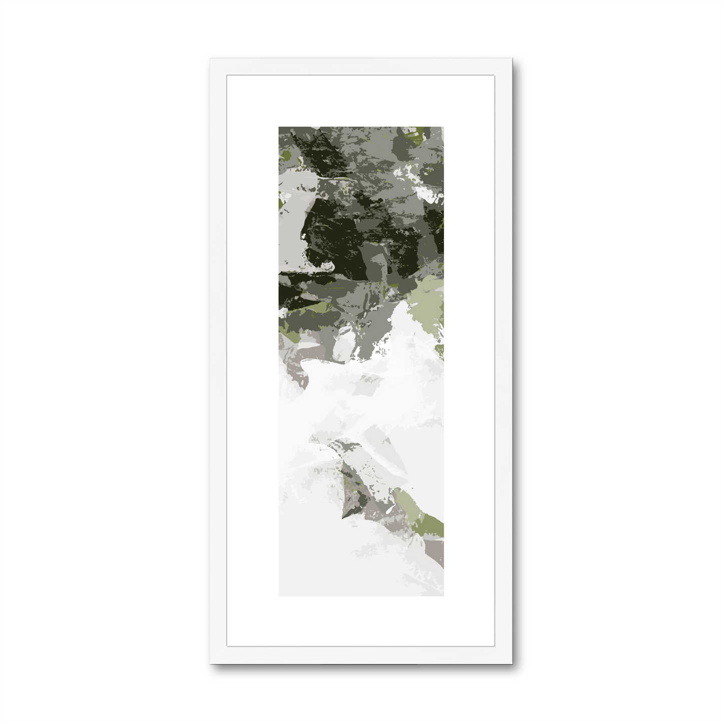 Framed Graphic Art Print, White Mat - 12x24 inches | FP-1240-7693