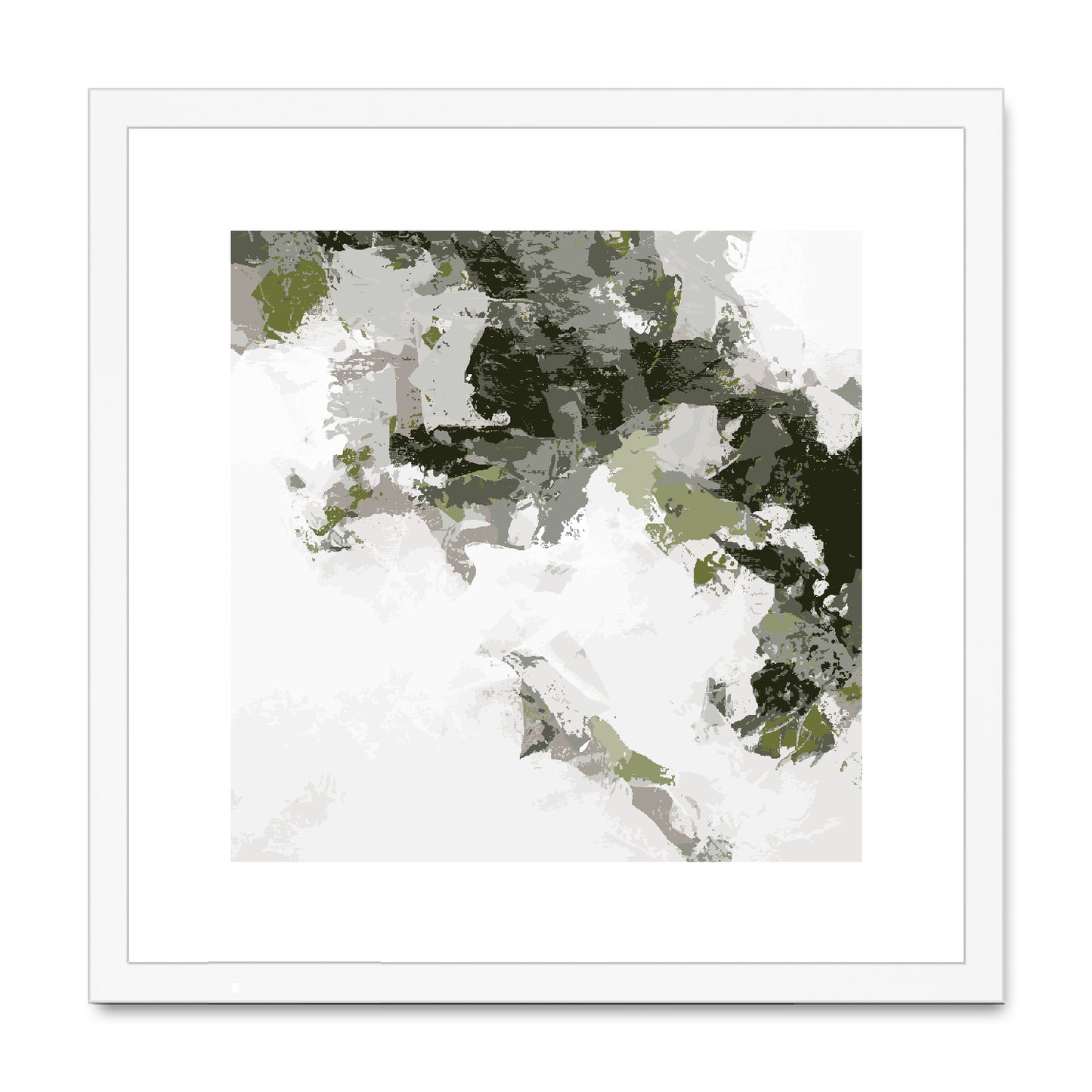 Framed Graphic Art Print, White Mat - 8x8 12x12 16x16 20x20 24x24 28x28 inches | FPS-1240-7693