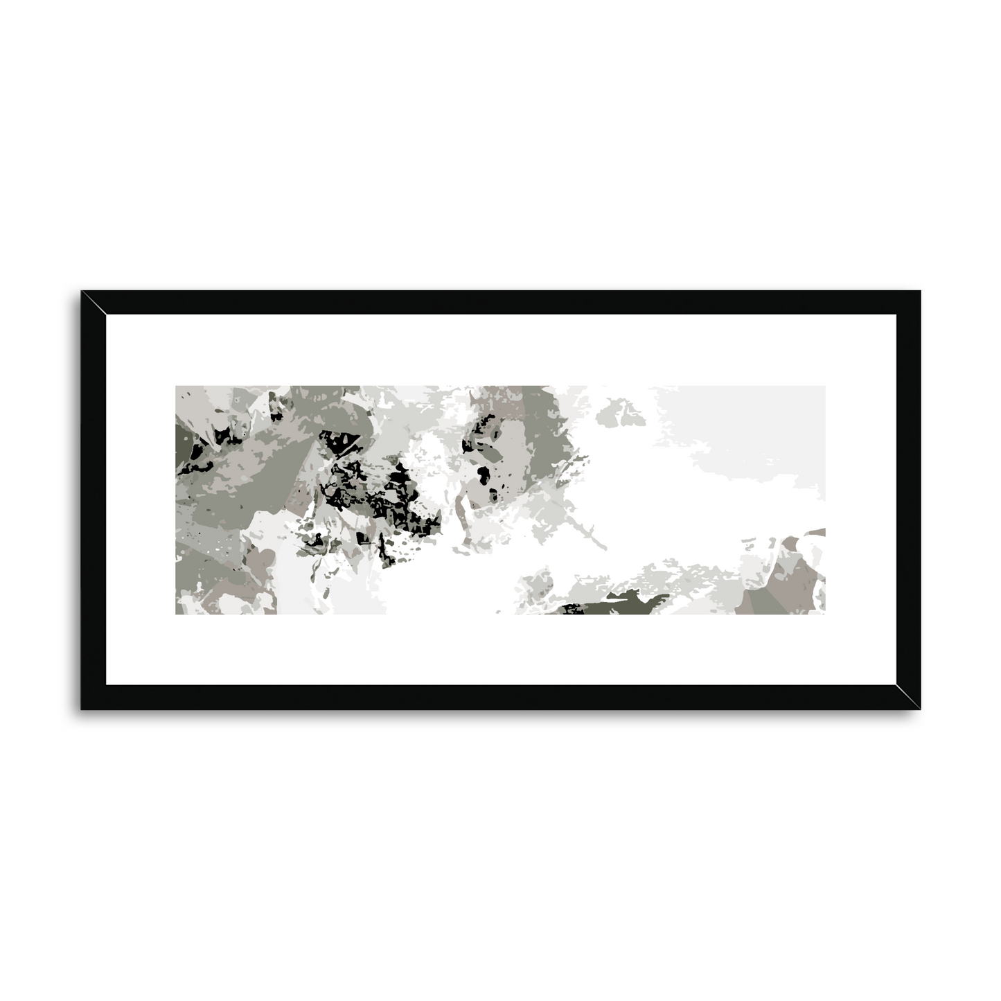 Framed Graphic Art Print, White Mat - 12x24 inches | FP-1240-7694