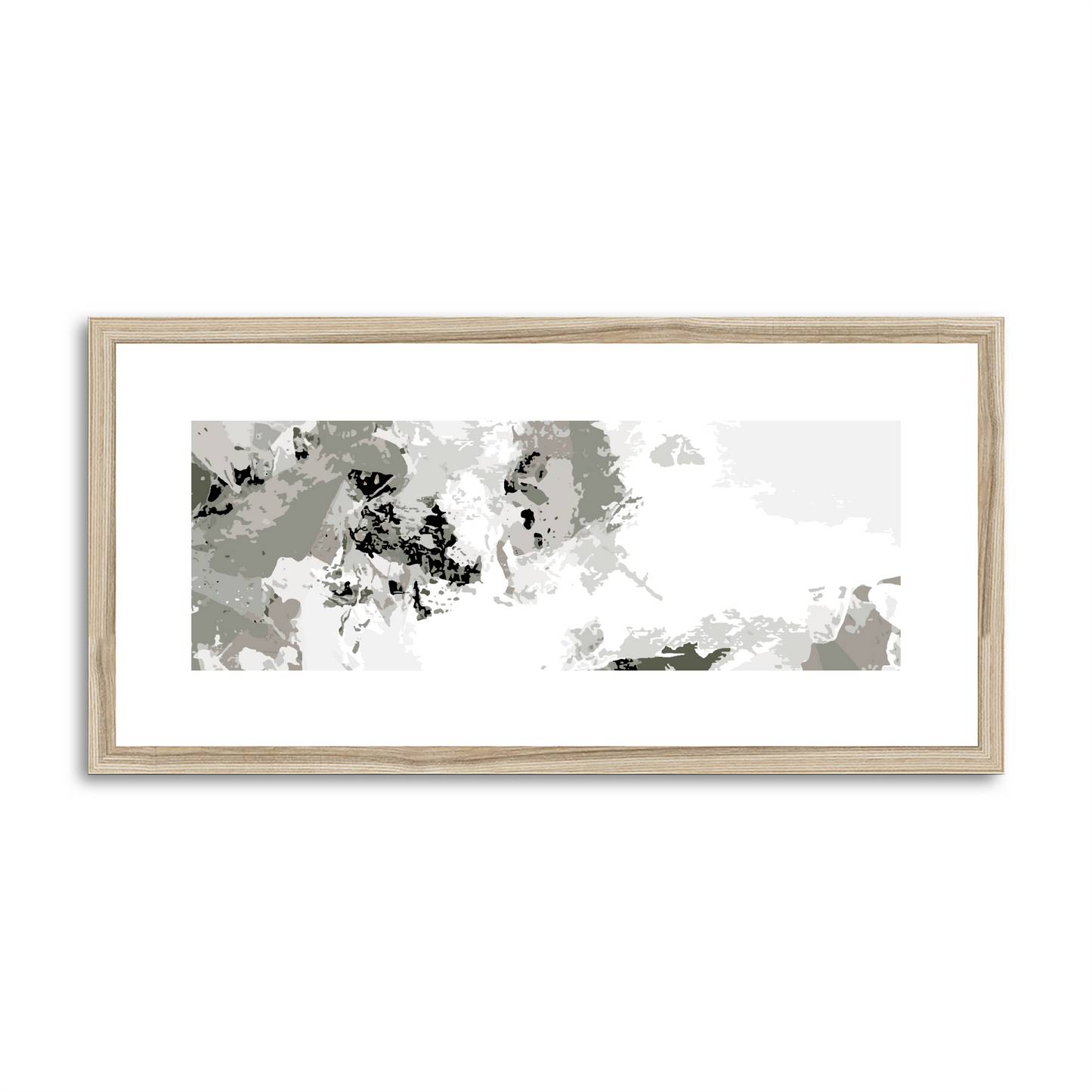 Framed Graphic Art Print, White Mat - 12x24 inches | FP-1240-7694