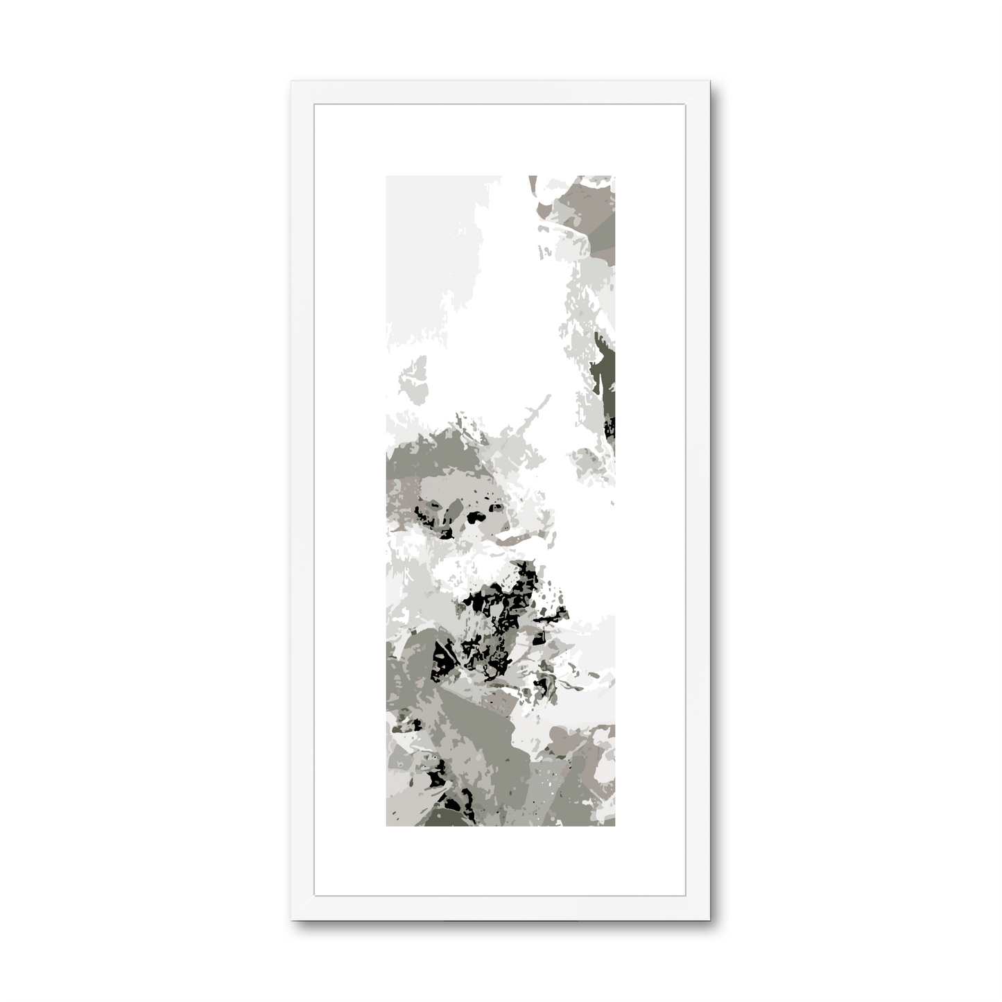 Framed Graphic Art Print, White Mat - 12x24 inches | FP-1240-7694