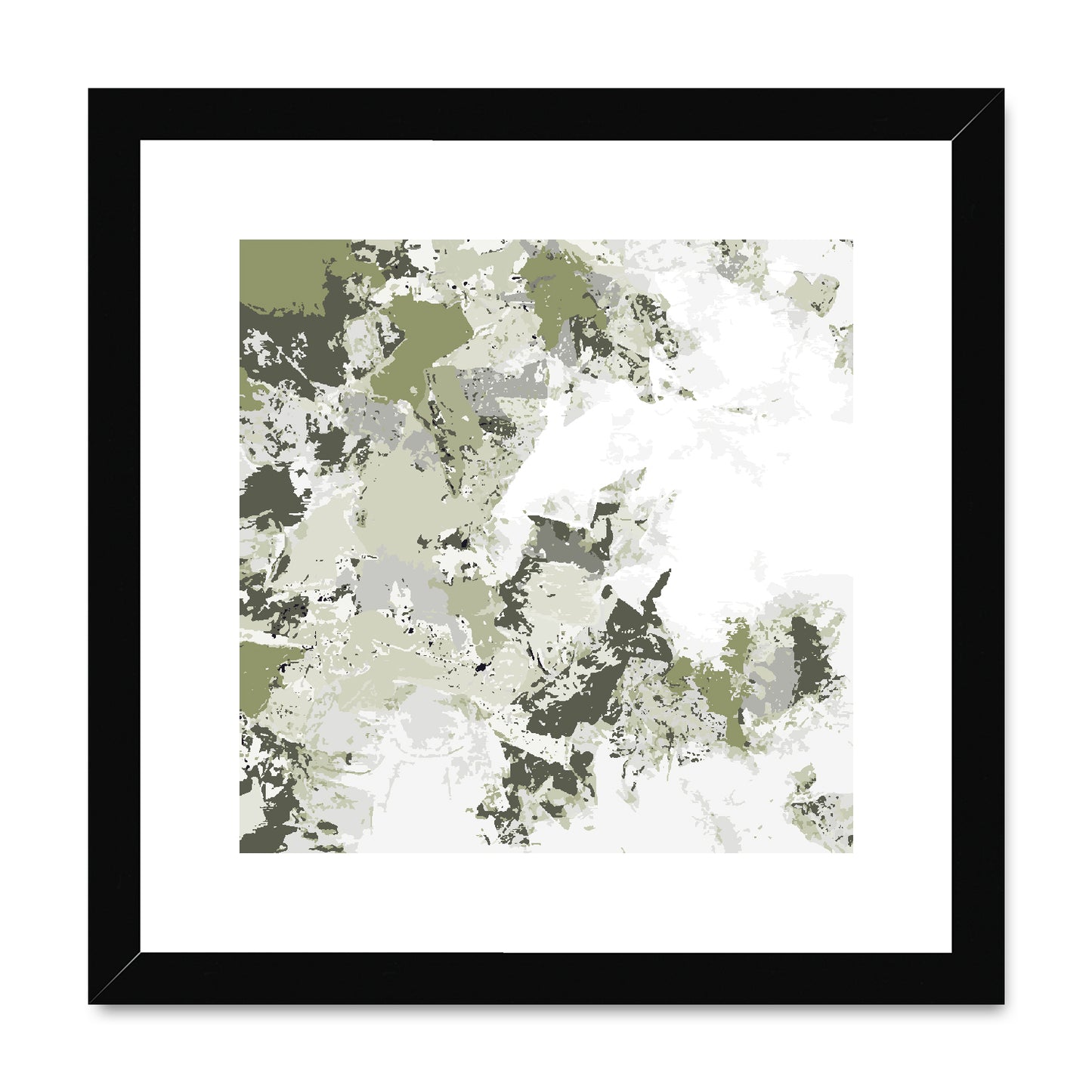 Framed Graphic Art Print, White Mat - 8x8 12x12 16x16 20x20 24x24 28x28 inches | FPS-1240-7695