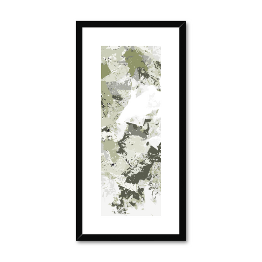 Framed Graphic Art Print, White Mat - 12x24 inches | FP-1240-7695