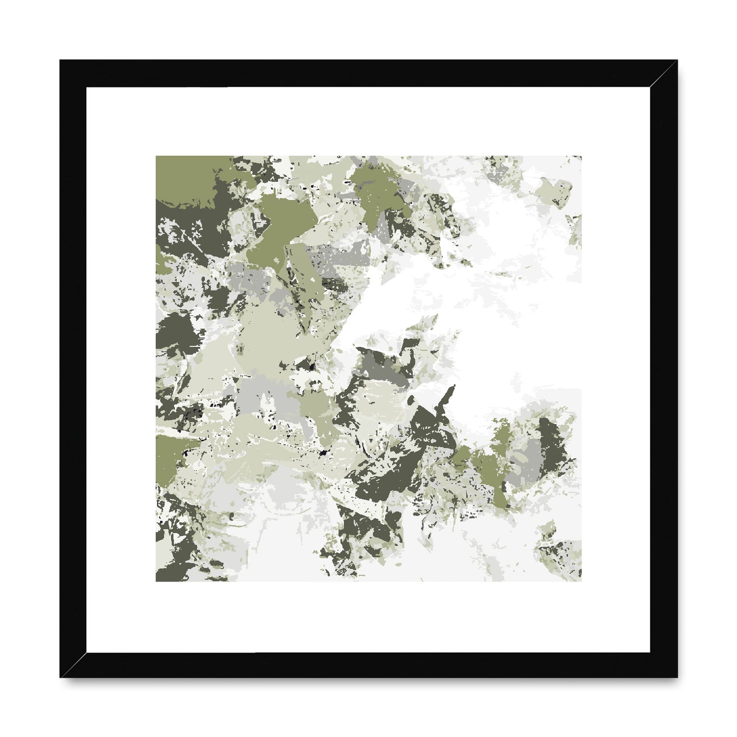 Framed Graphic Art Print, White Mat - 8x8 12x12 16x16 20x20 24x24 28x28 inches | FPS-1240-7695