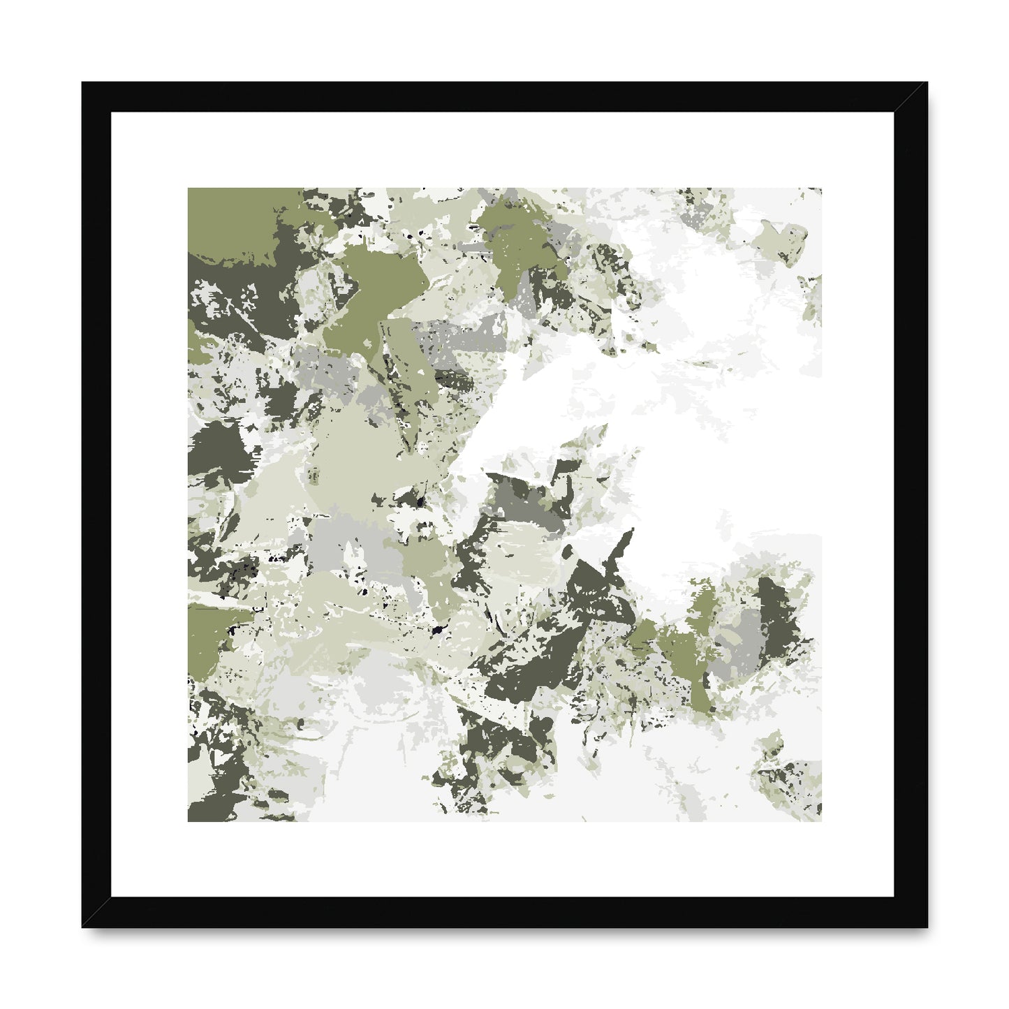 Framed Graphic Art Print, White Mat - 8x8 12x12 16x16 20x20 24x24 28x28 inches | FPS-1240-7695