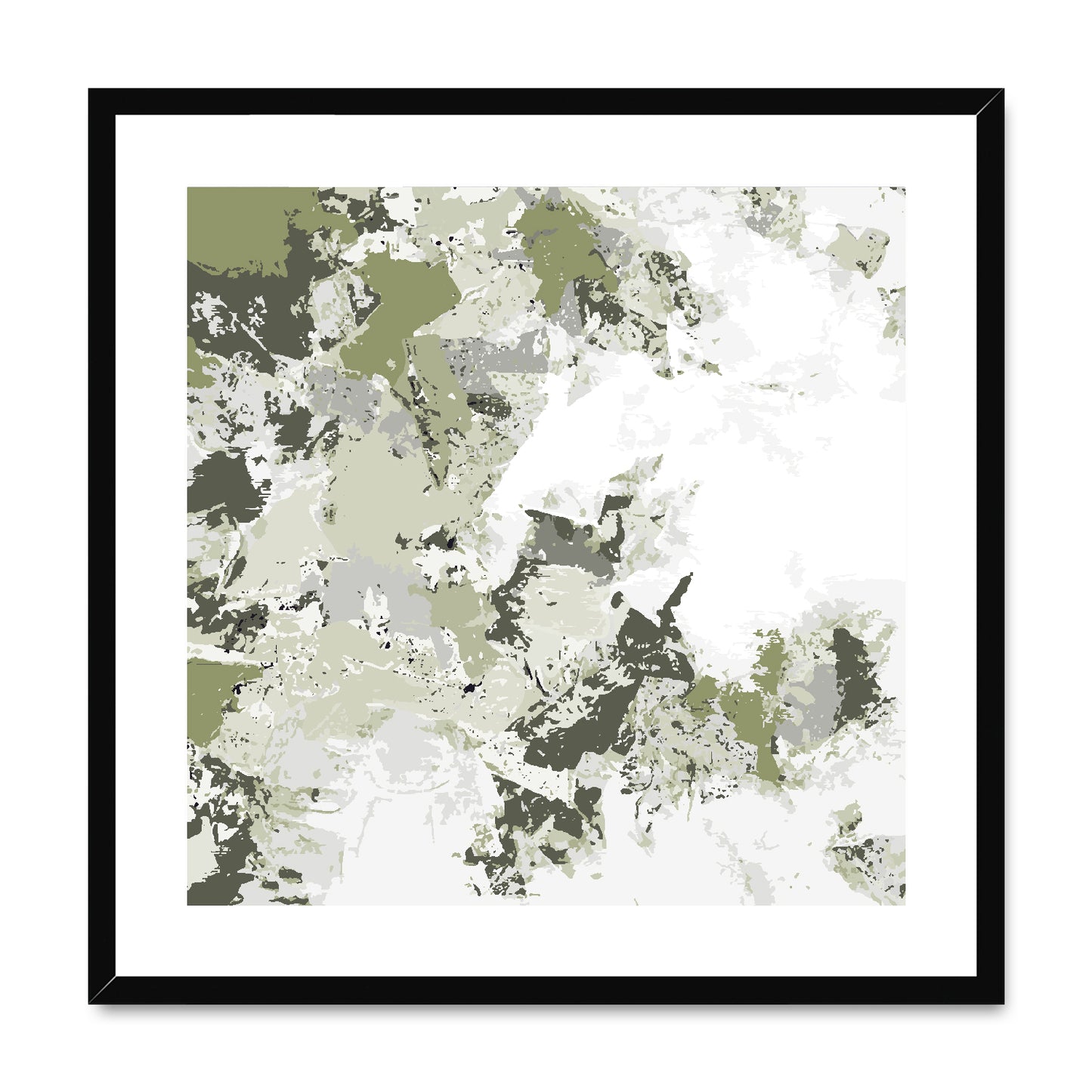Framed Graphic Art Print, White Mat - 8x8 12x12 16x16 20x20 24x24 28x28 inches | FPS-1240-7695