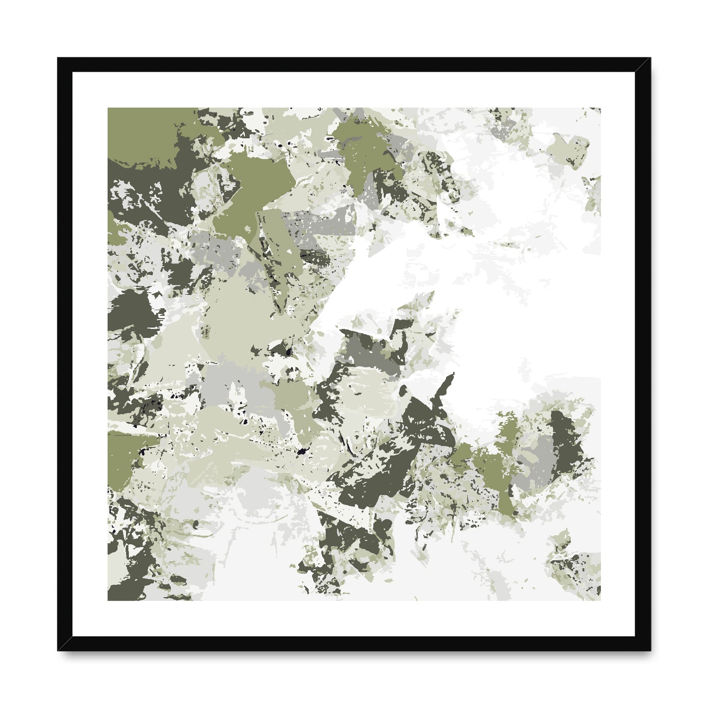 Framed Graphic Art Print, White Mat - 8x8 12x12 16x16 20x20 24x24 28x28 inches | FPS-1240-7695
