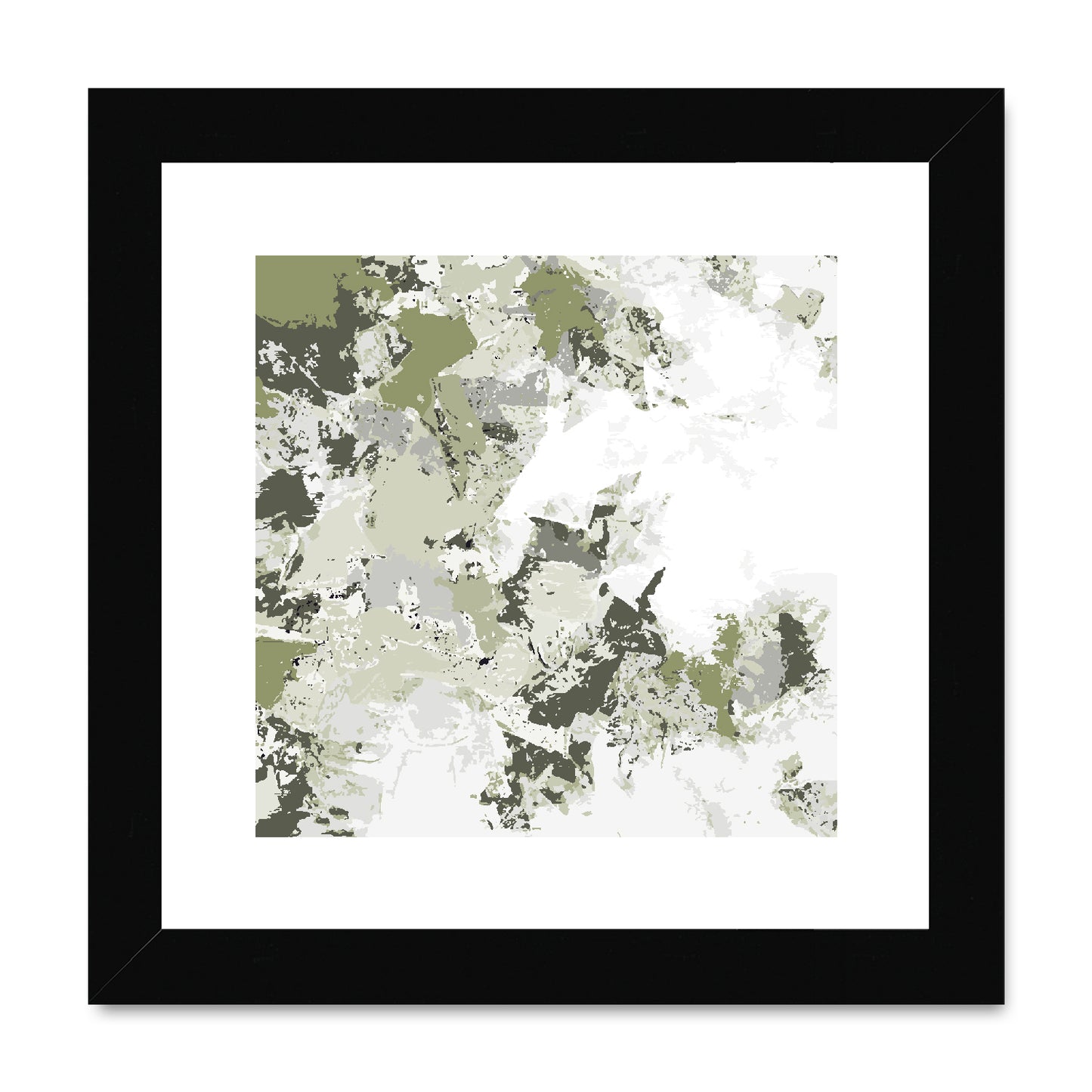 Framed Graphic Art Print, White Mat - 8x8 12x12 16x16 20x20 24x24 28x28 inches | FPS-1240-7695