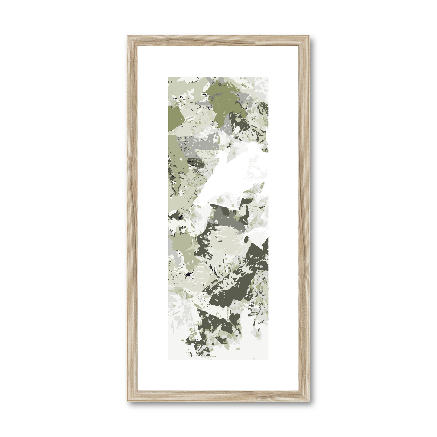 Framed Graphic Art Print, White Mat - 12x24 inches | FP-1240-7695