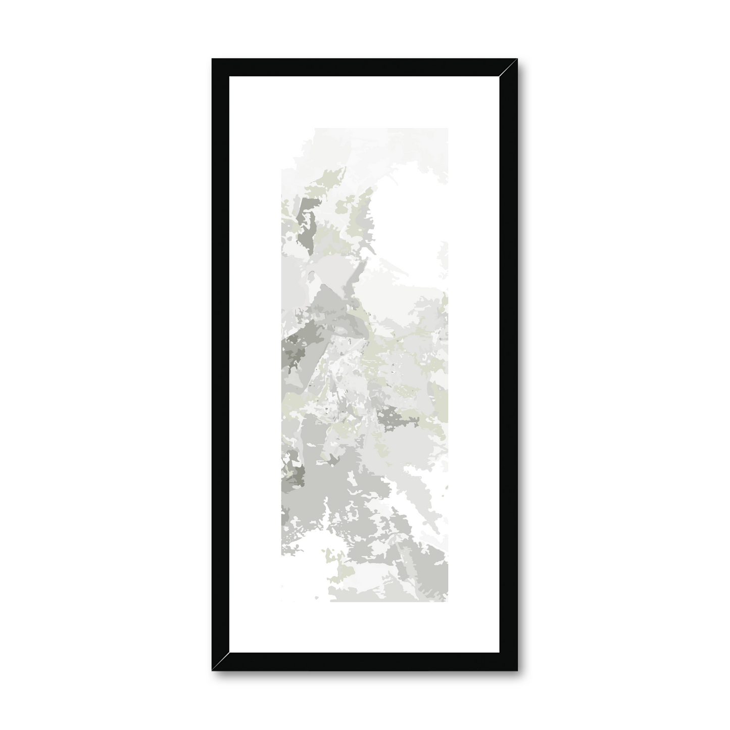 Framed Graphic Art Print, White Mat - 12x24 inches | FP-1240-7698