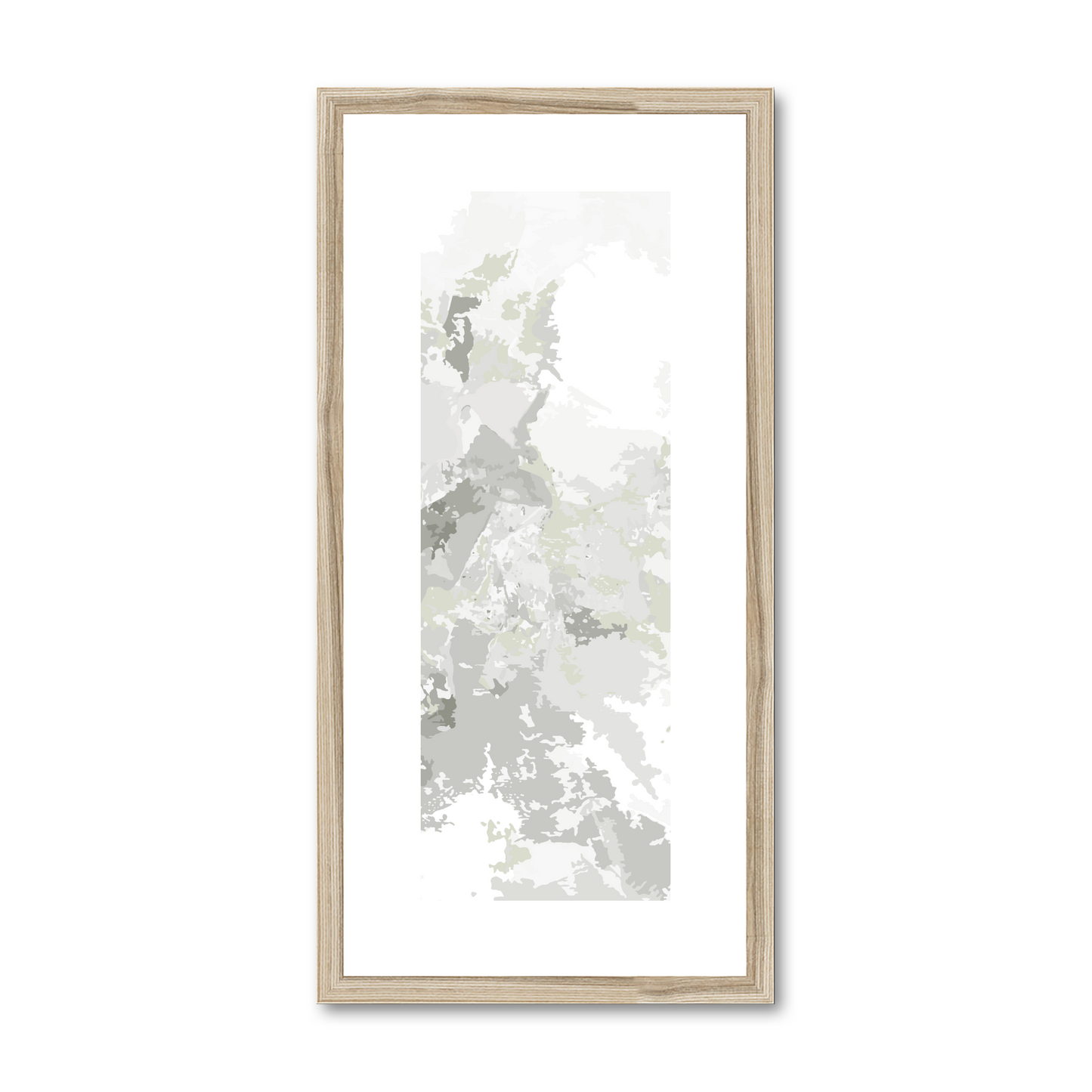 Framed Graphic Art Print, White Mat - 12x24 inches | FP-1240-7698