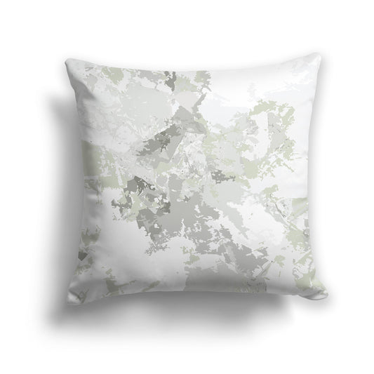 Square Throw Pillow featuring graphic art from the Pistachio Blitz Collection