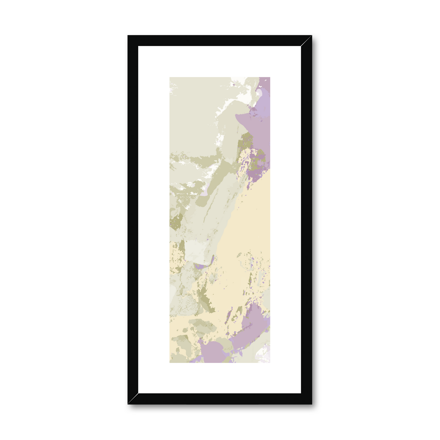 Framed Graphic Art Print, White Mat - 12x24 inches | FP-1250-7688