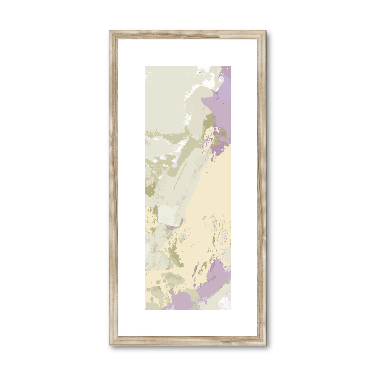 Framed Graphic Art Print, White Mat - 12x24 inches | FP-1250-7688