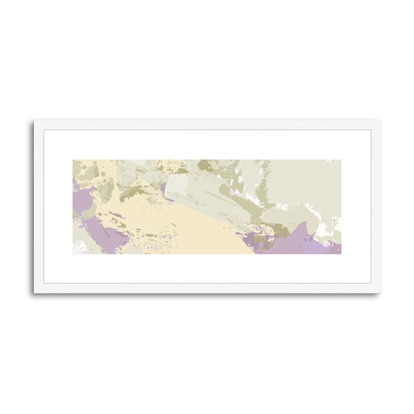 Framed Graphic Art Print, White Mat - 12x24 inches | FP-1250-7688