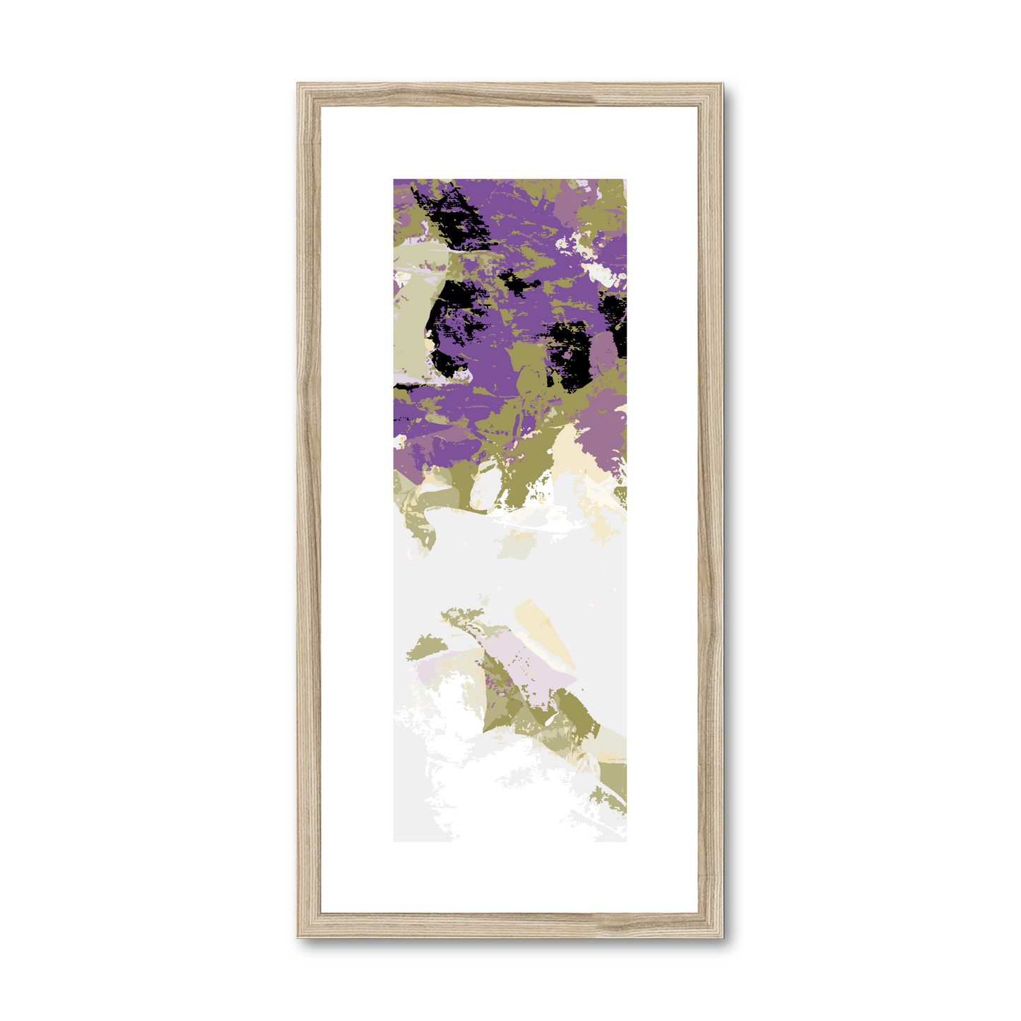 Framed Graphic Art Print, White Mat - 12x24 inches | FP-1250-7693