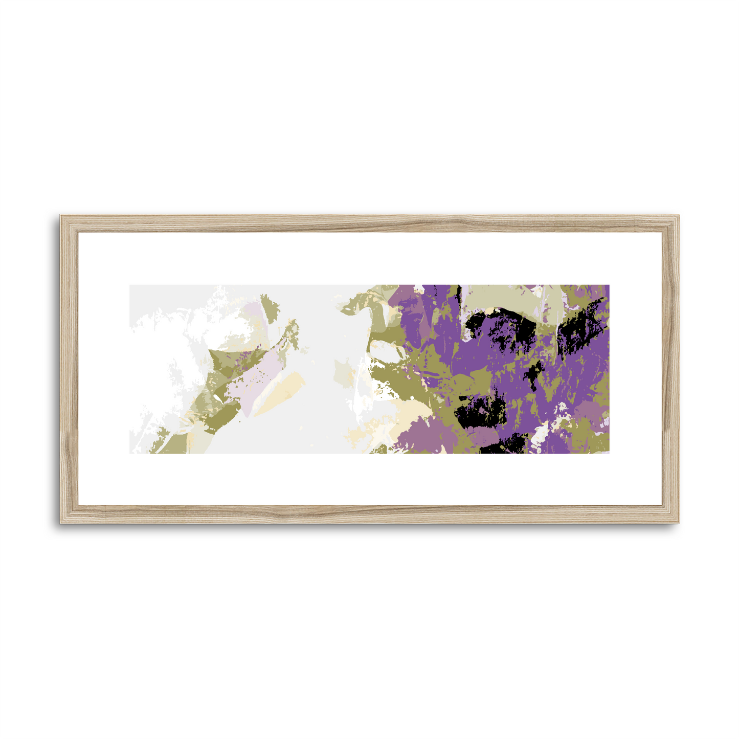 Framed Graphic Art Print, White Mat - 12x24 inches | FP-1250-7693