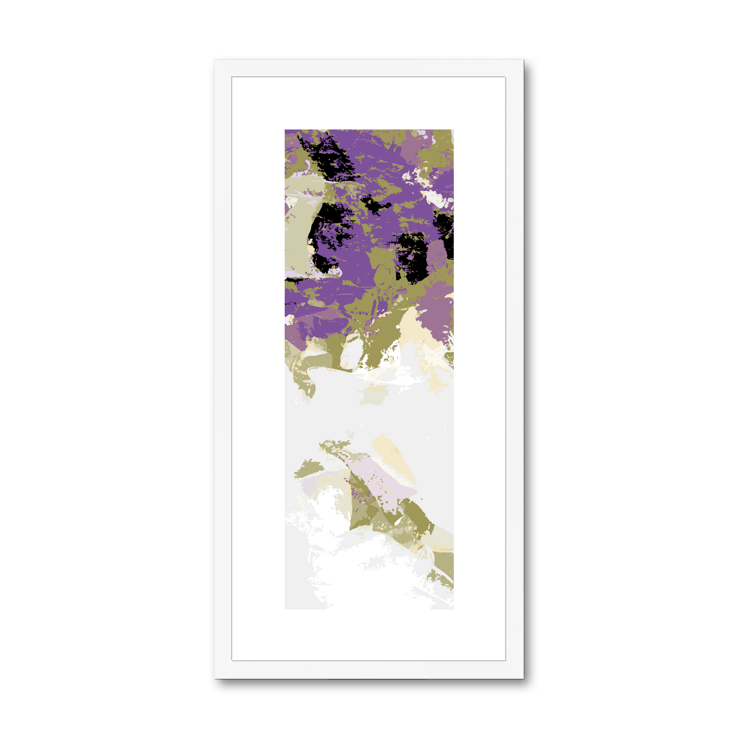 Framed Graphic Art Print, White Mat - 12x24 inches | FP-1250-7693