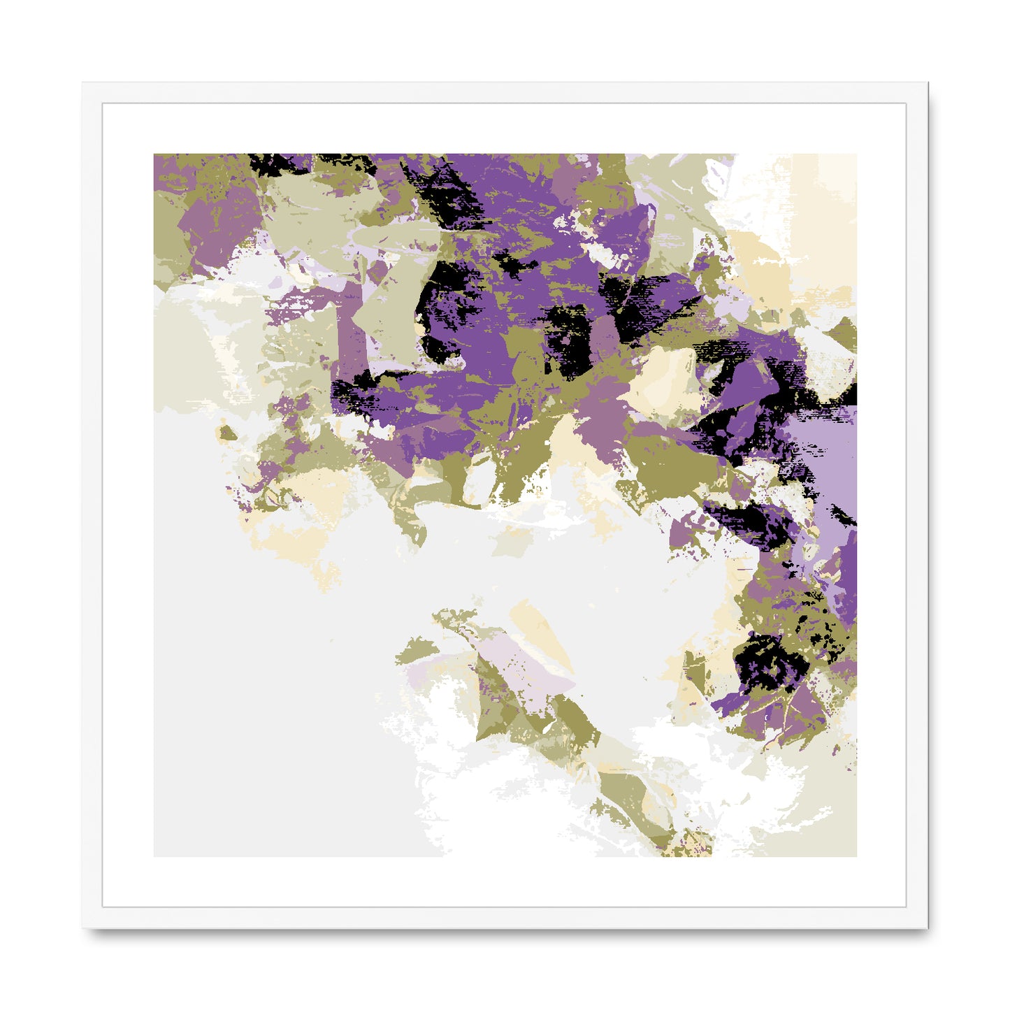 Framed Graphic Art Print, White Mat - 8x8 12x12 16x16 20x20 24x24 28x28 inches | FPS-1250-7693