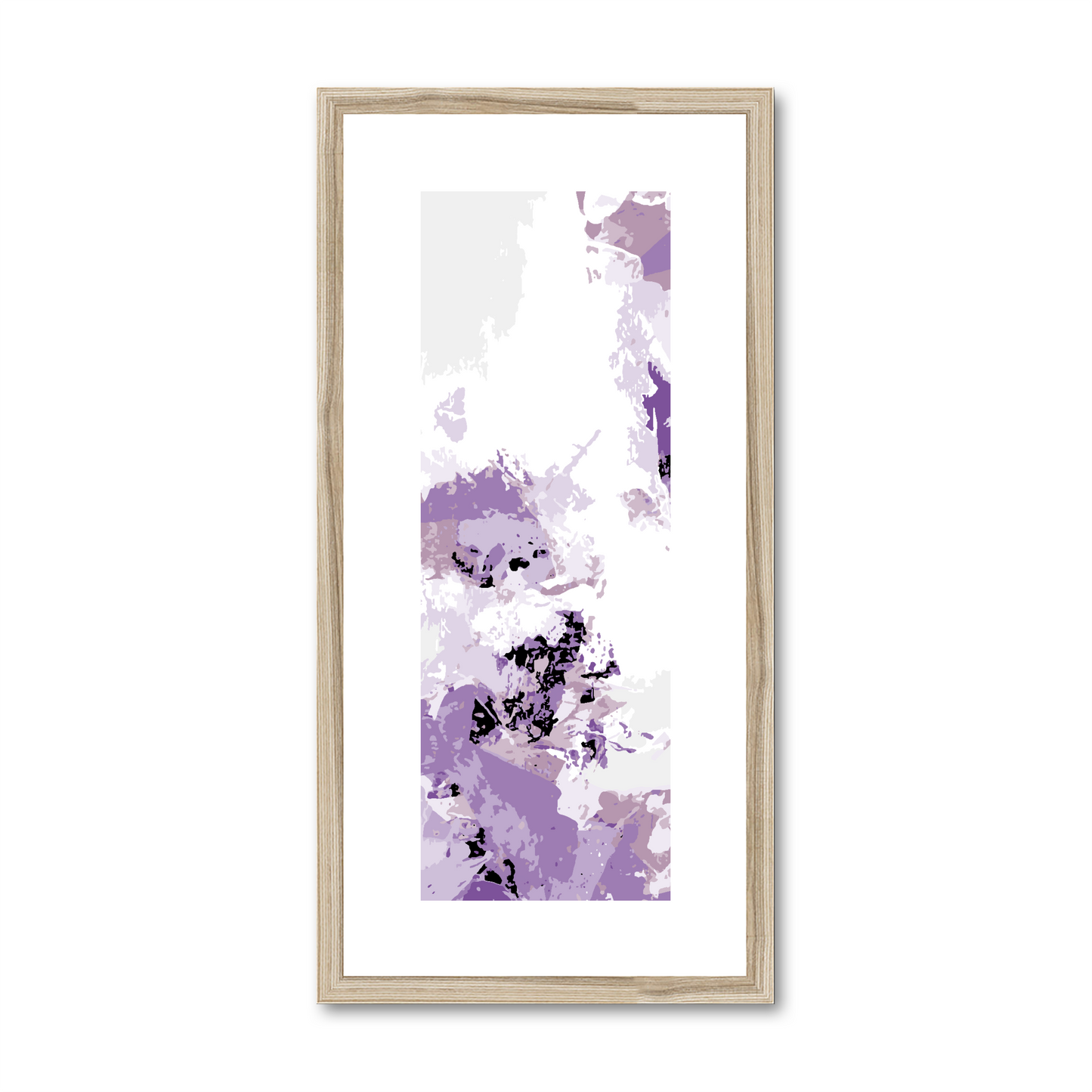 Framed Graphic Art Print, White Mat - 12x24 inches | FP-1250-7694