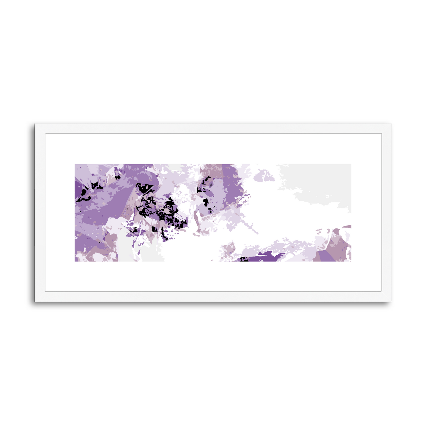 Framed Graphic Art Print, White Mat - 12x24 inches | FP-1250-7694