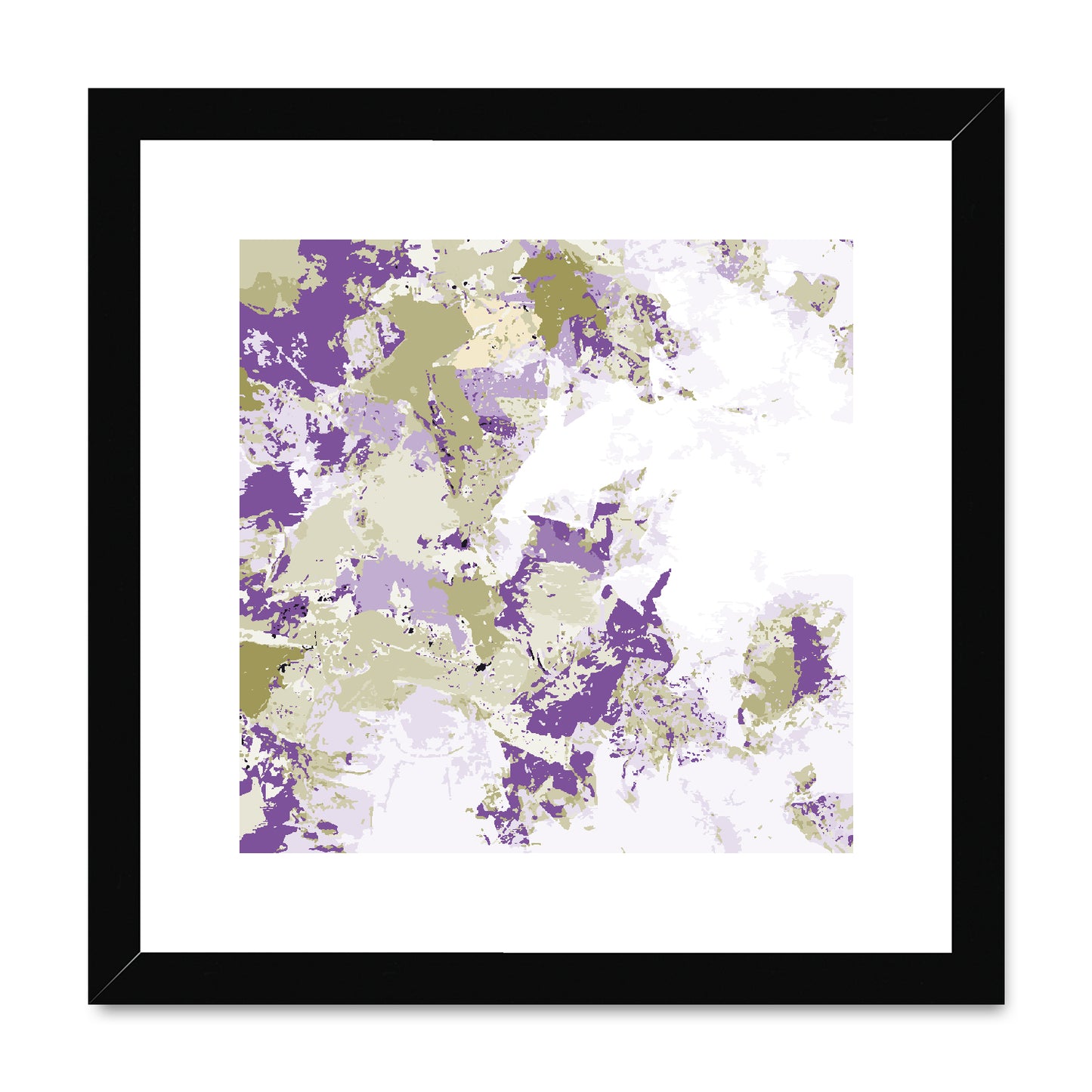 Framed Graphic Art Print, White Mat - 8x8 12x12 16x16 20x20 24x24 28x28 inches | FPS-1250-7695