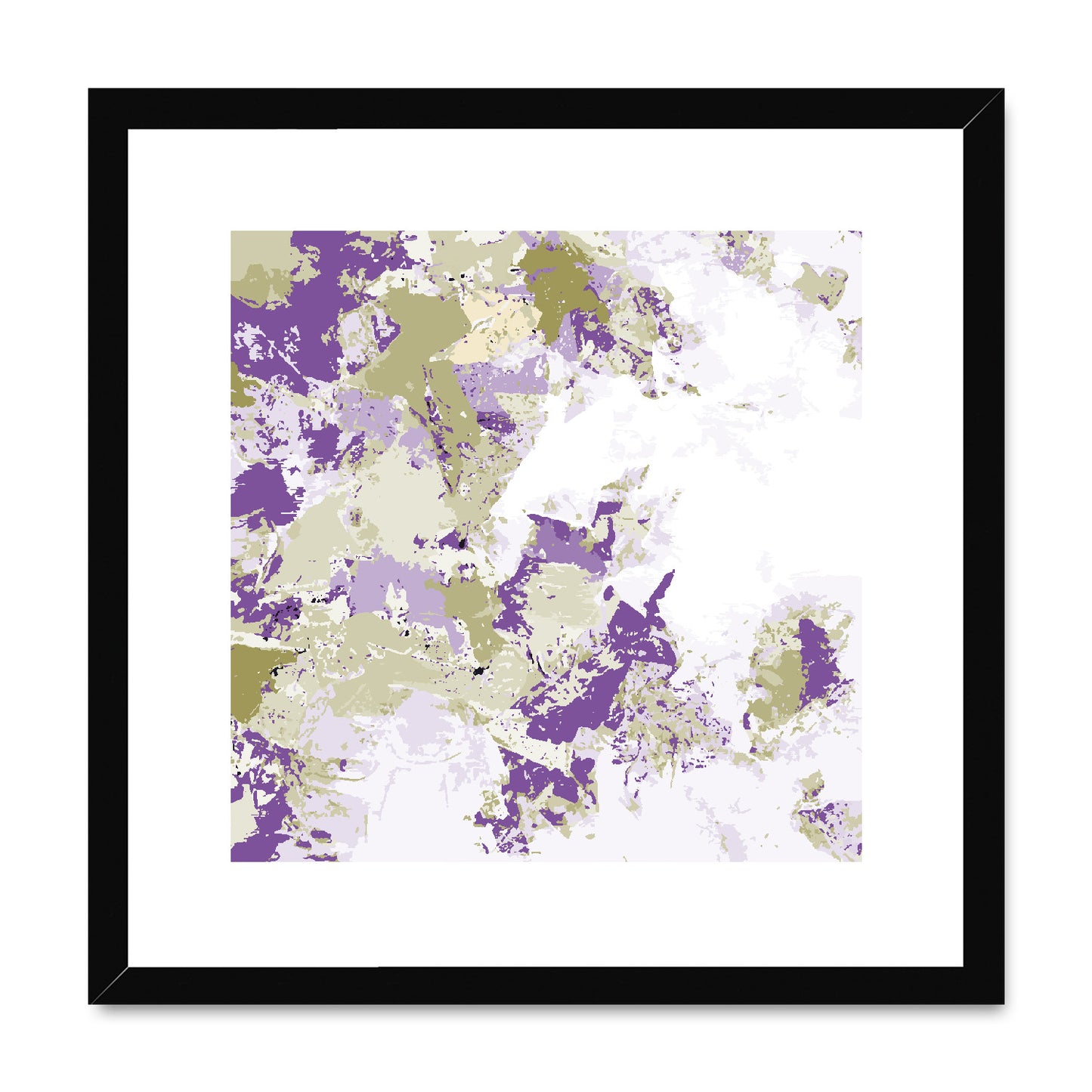 Framed Graphic Art Print, White Mat - 8x8 12x12 16x16 20x20 24x24 28x28 inches | FPS-1250-7695