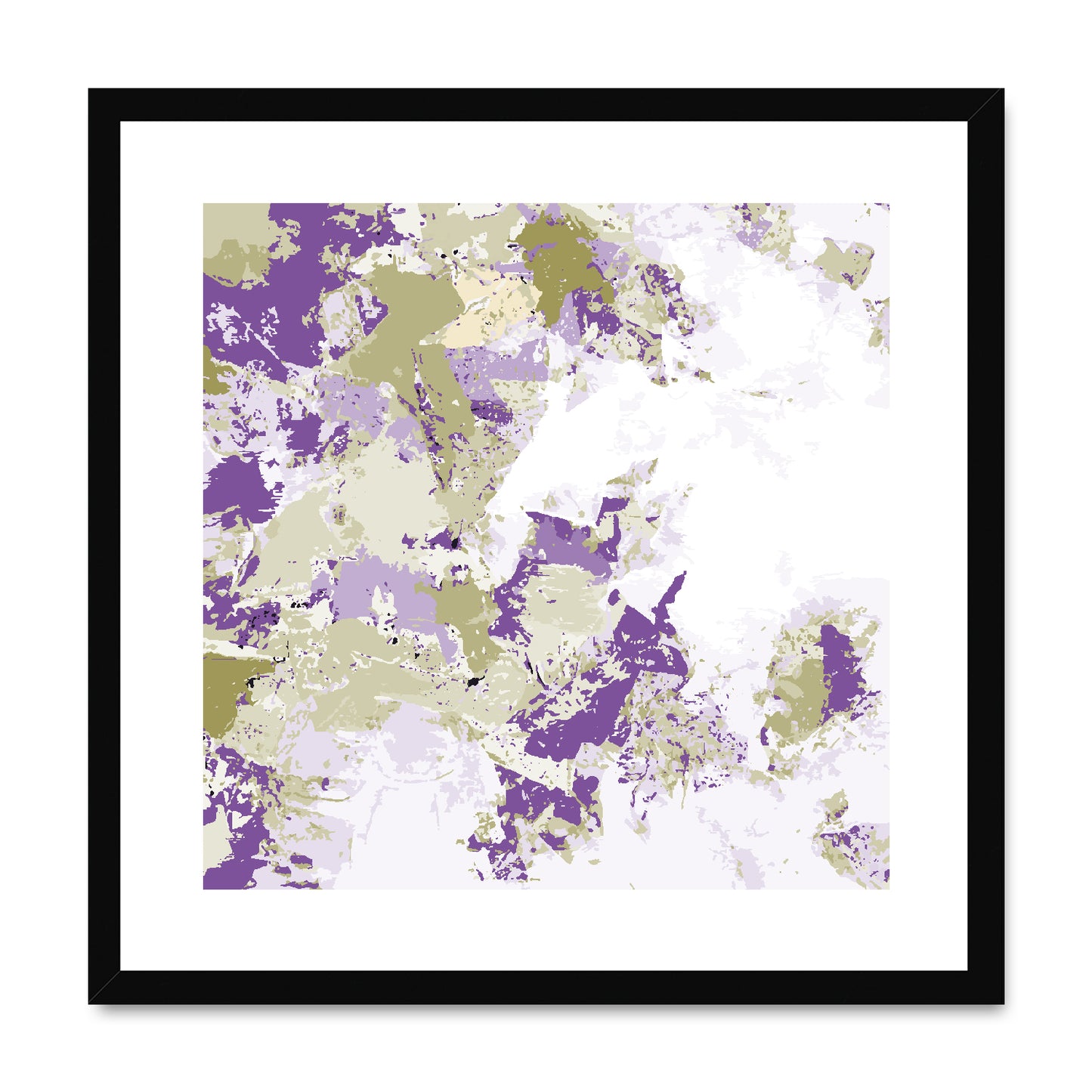 Framed Graphic Art Print, White Mat - 8x8 12x12 16x16 20x20 24x24 28x28 inches | FPS-1250-7695