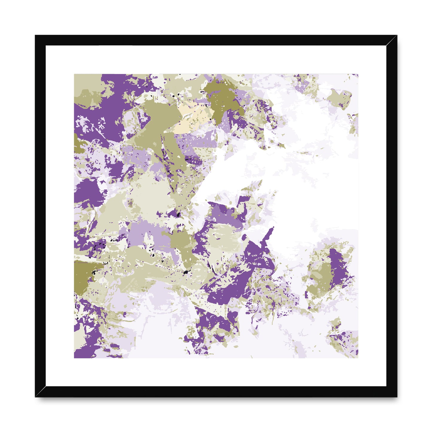 Framed Graphic Art Print, White Mat - 8x8 12x12 16x16 20x20 24x24 28x28 inches | FPS-1250-7695