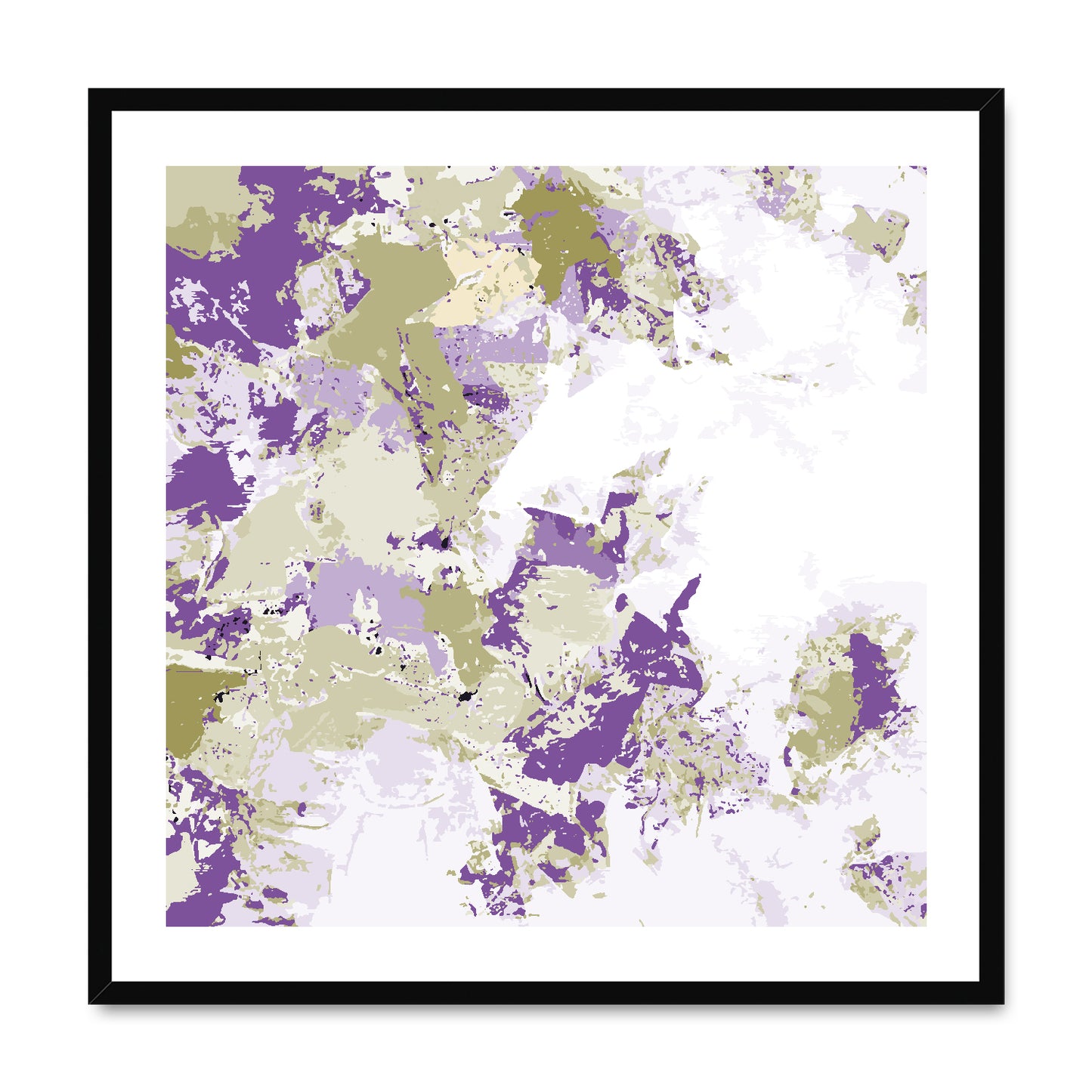 Framed Graphic Art Print, White Mat - 8x8 12x12 16x16 20x20 24x24 28x28 inches | FPS-1250-7695