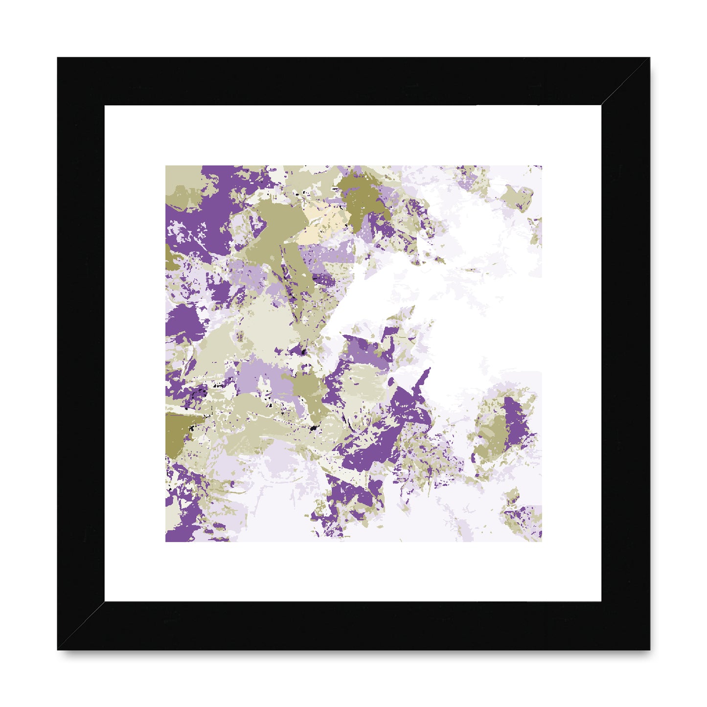 Framed Graphic Art Print, White Mat - 8x8 12x12 16x16 20x20 24x24 28x28 inches | FPS-1250-7695