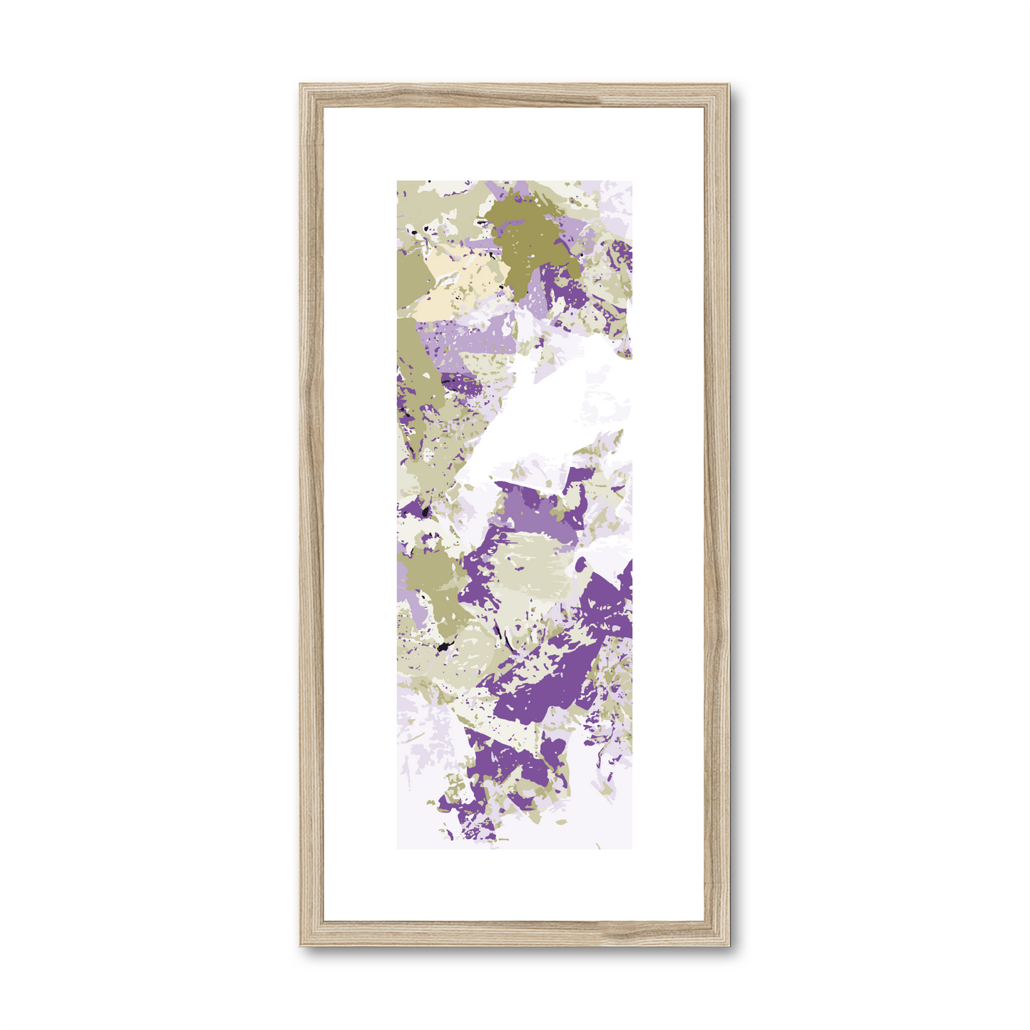 Framed Graphic Art Print, White Mat - 12x24 inches | FP-1250-7695