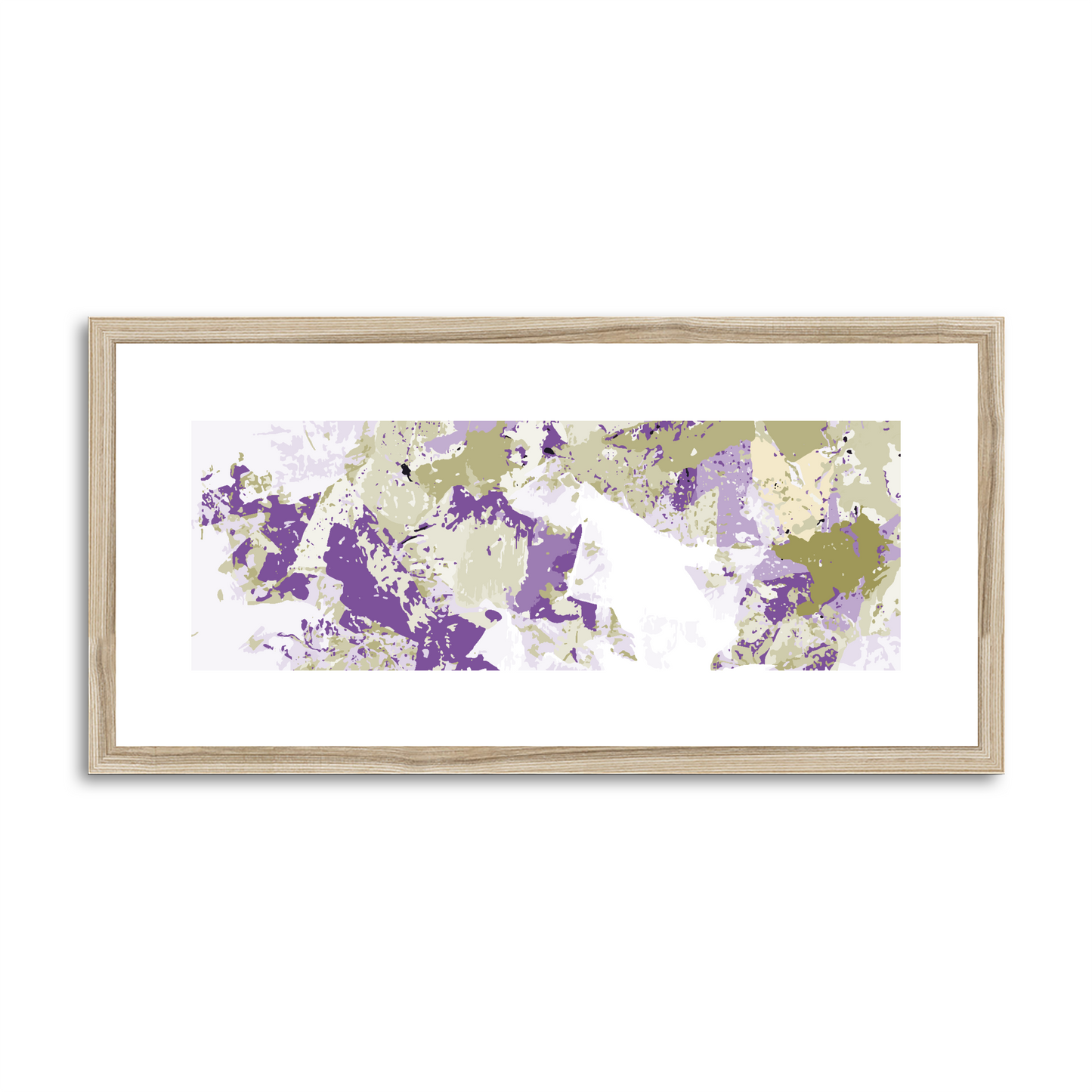 Framed Graphic Art Print, White Mat - 12x24 inches | FP-1250-7695