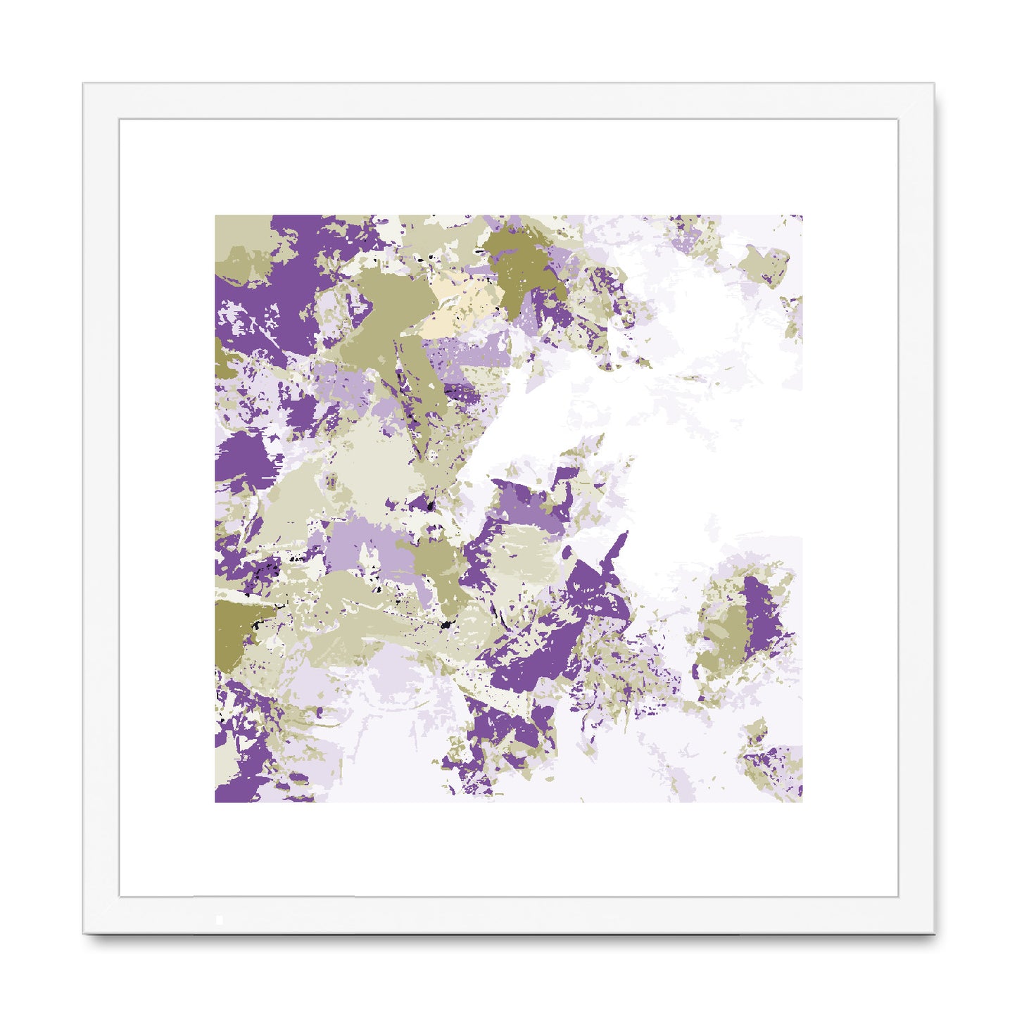 Framed Graphic Art Print, White Mat - 8x8 12x12 16x16 20x20 24x24 28x28 inches | FPS-1250-7695
