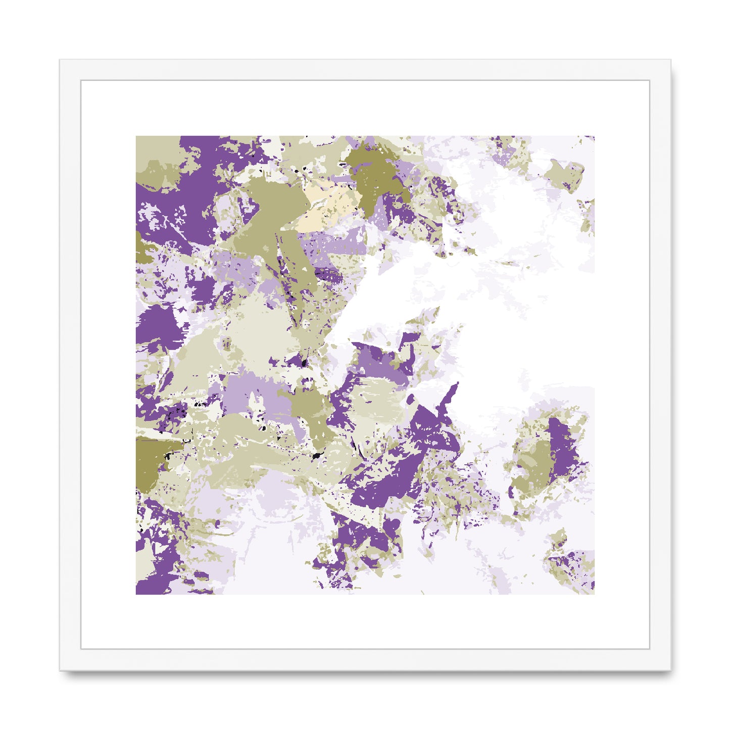Framed Graphic Art Print, White Mat - 8x8 12x12 16x16 20x20 24x24 28x28 inches | FPS-1250-7695