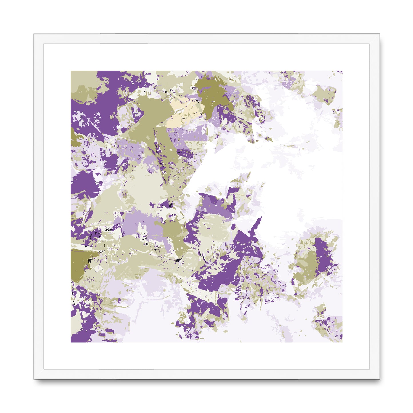 Framed Graphic Art Print, White Mat - 8x8 12x12 16x16 20x20 24x24 28x28 inches | FPS-1250-7695