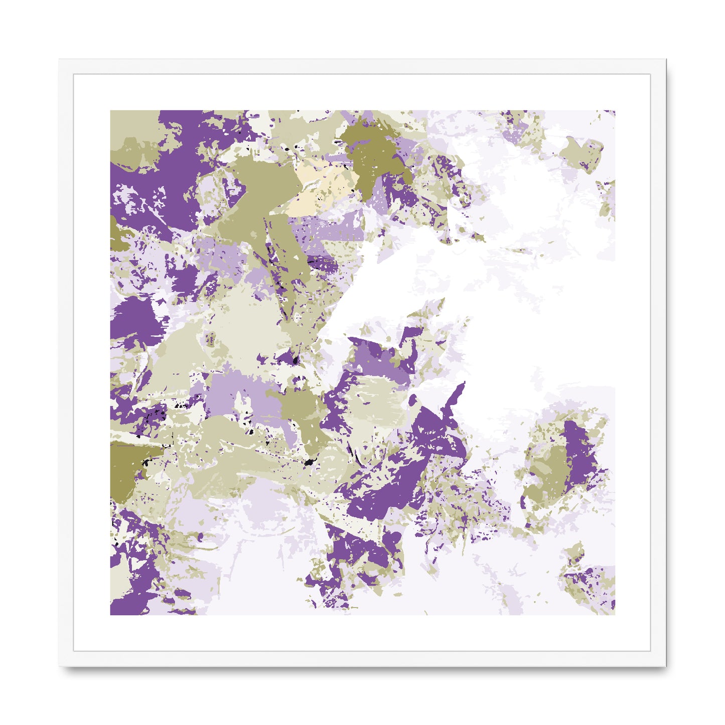 Framed Graphic Art Print, White Mat - 8x8 12x12 16x16 20x20 24x24 28x28 inches | FPS-1250-7695