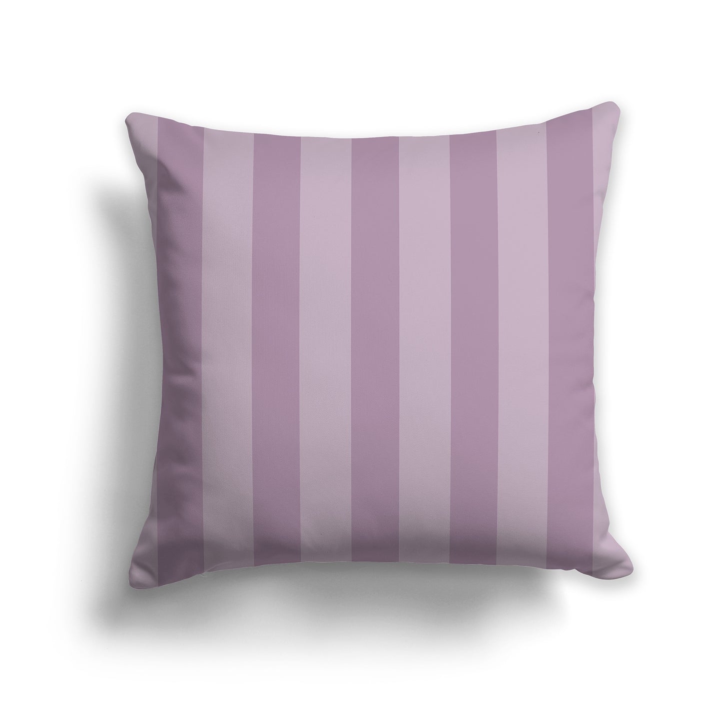 14 inch Throw Pillow with Two-tone Mauve Vertical Bars