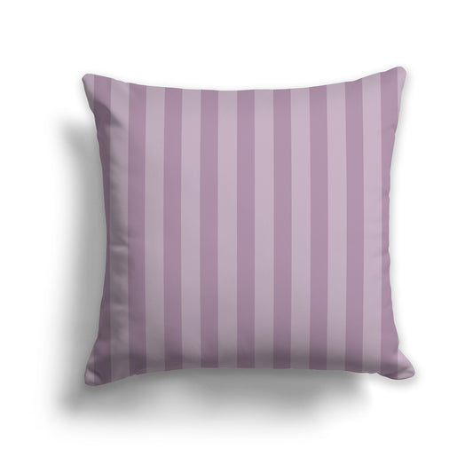 26 inch Throw Pillow with Thick Two-tone Mauve Vertical Bars