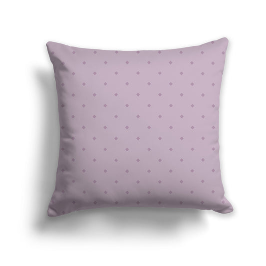 26 inch Light Mauve Throw Pillow with Large Mauve Diamond Pattern