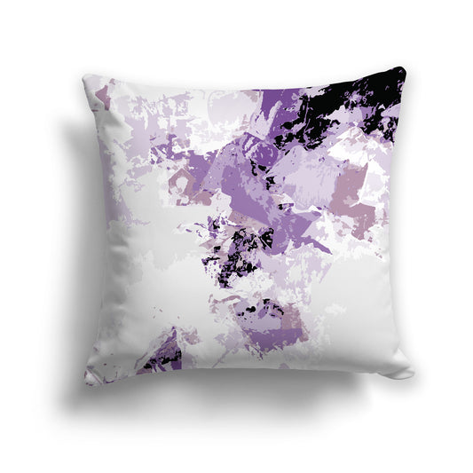 Square Throw Pillow featuring graphic art from the Lavender Shadows Collection