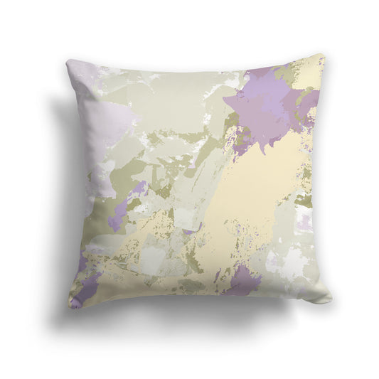 Square Throw Pillow featuring graphic art from the Daisy Garden Collection